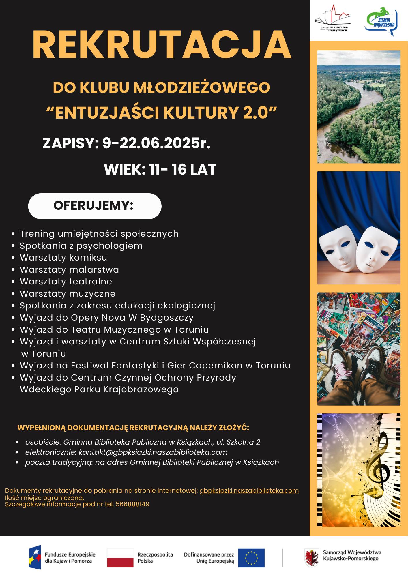 Plakat rekrutacja Entuzjasci kultury 2.0